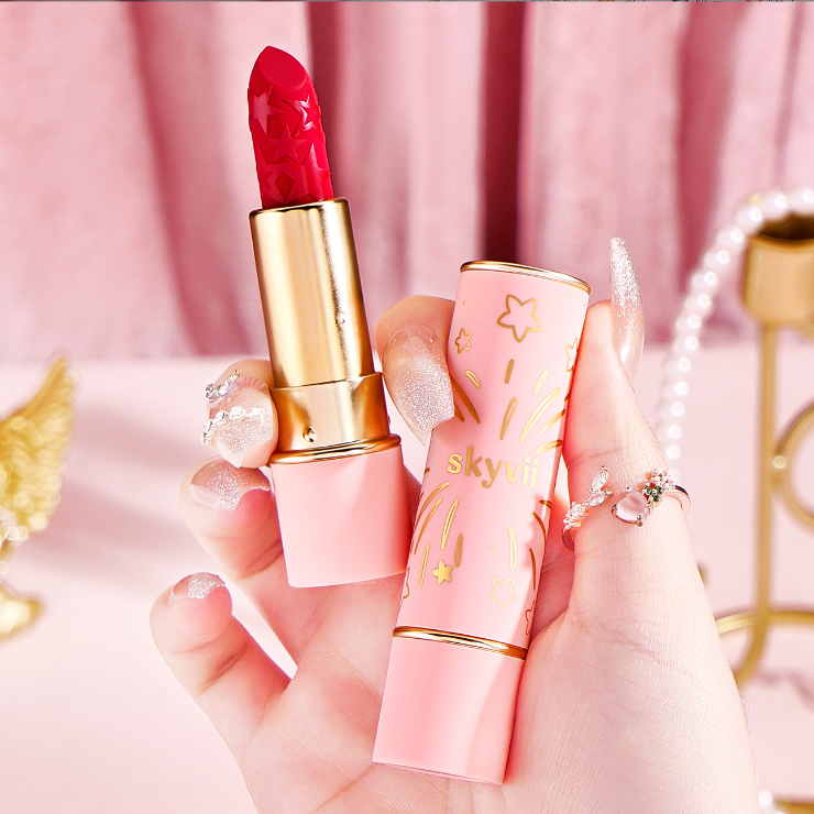 Velvet Matte Elegance Lipstick - Retro Red