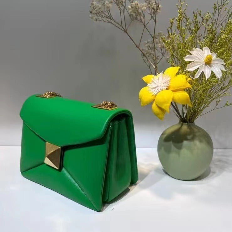 Candy-colored Leather Women's Totes Bag