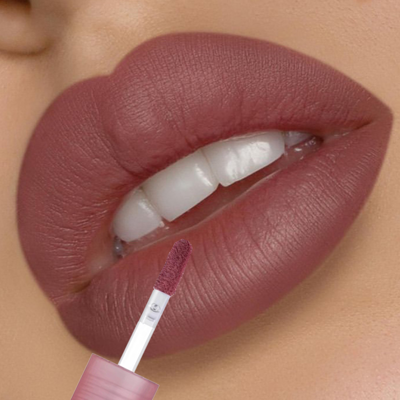 Elegant Nude Matte Lip Enamel