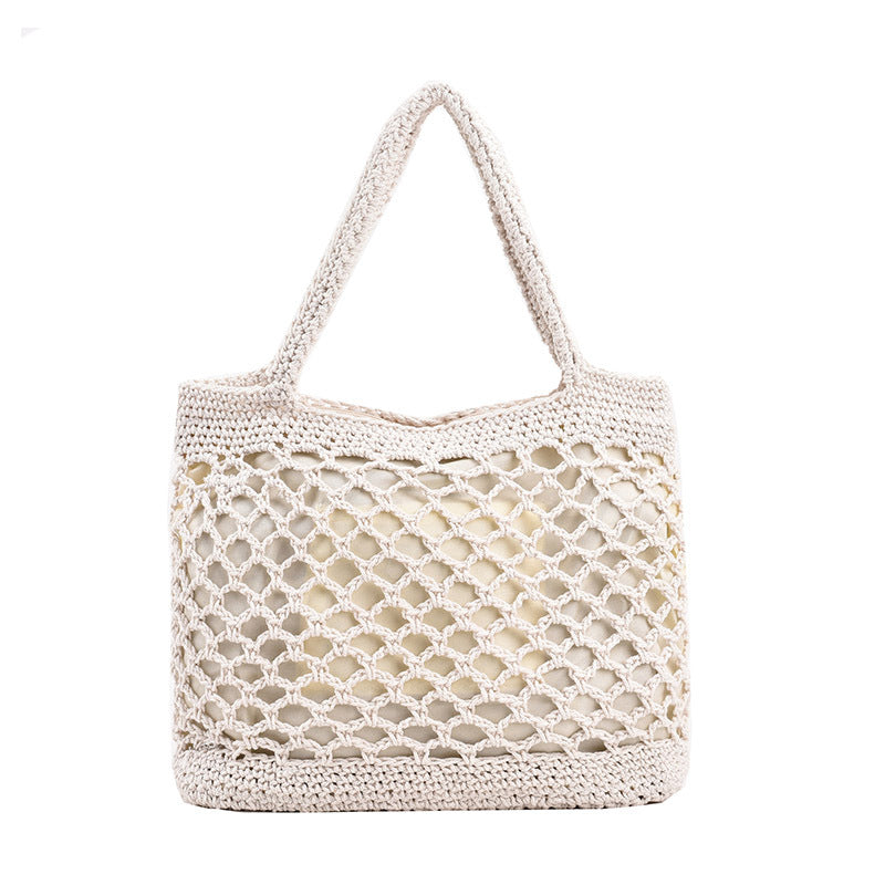 2024 New Chinese Style Woven Beach Tote Bag
