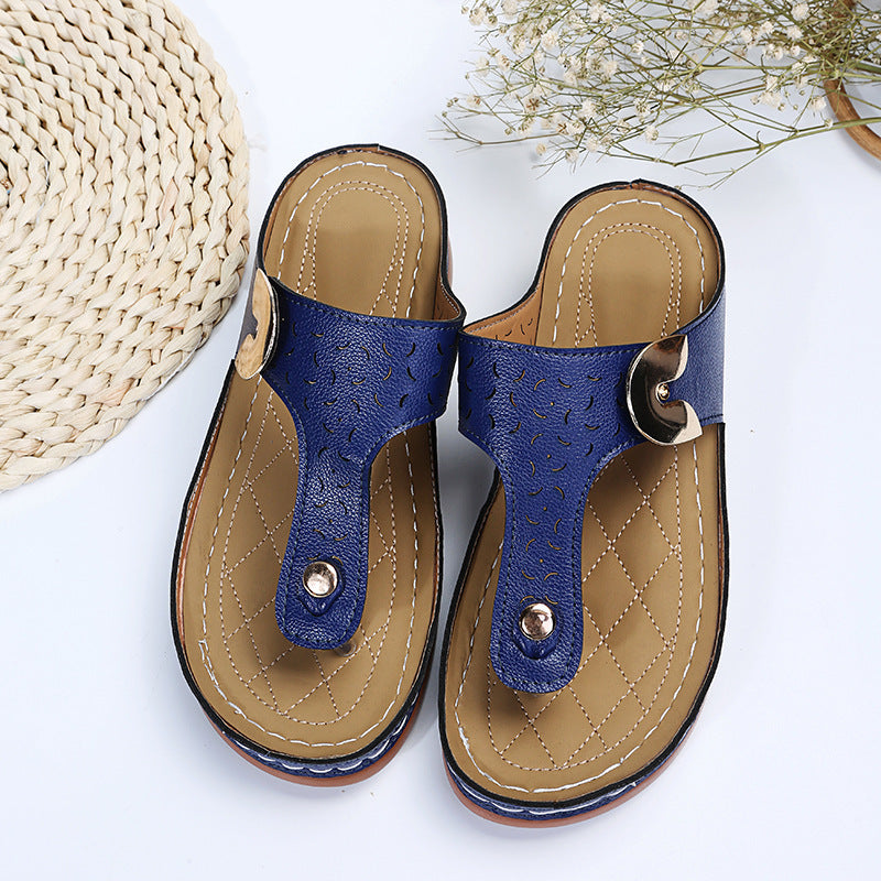 Roman Elegance Hollow Out Sandals