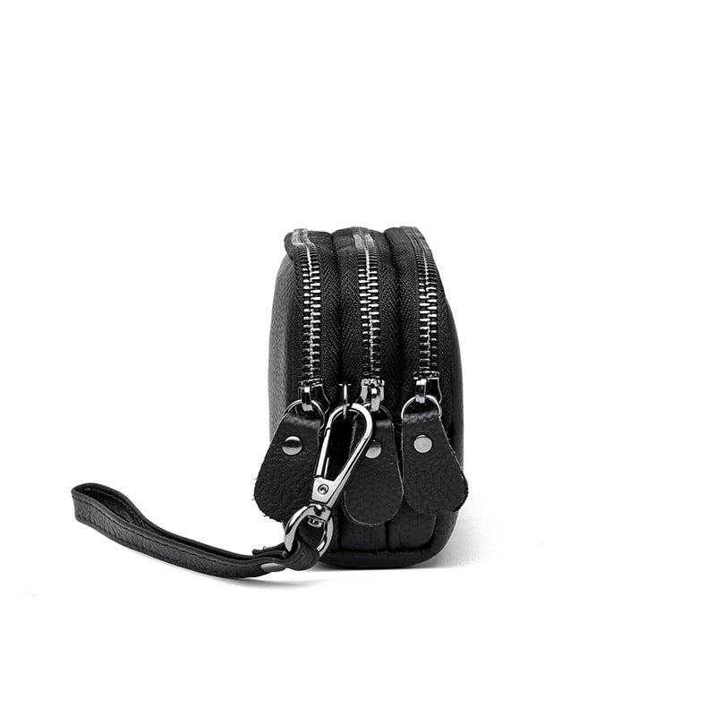 Elegant Leather Zip Wallet