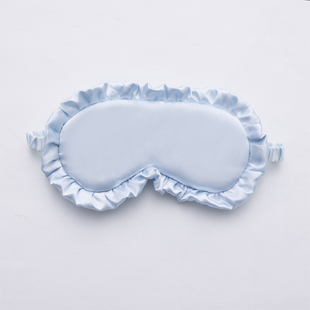 Luxury Silk Ruffle Eye Mask
