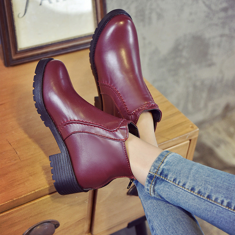 Elegant Non-Slip Heeled Winter Boots