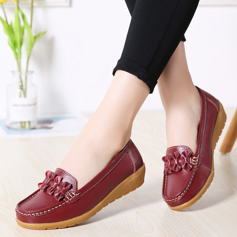 Elegant Leather Slip-Ons for Women
