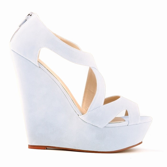 Elegant Strapped Wedge Sandals