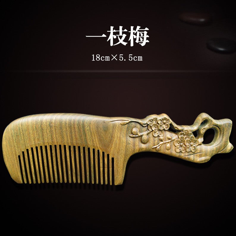 Elegant Vintage Sandalwood Combs