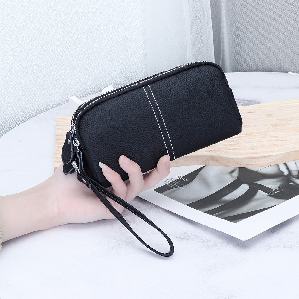 Elegant Cowhide High-Capacity Wallet