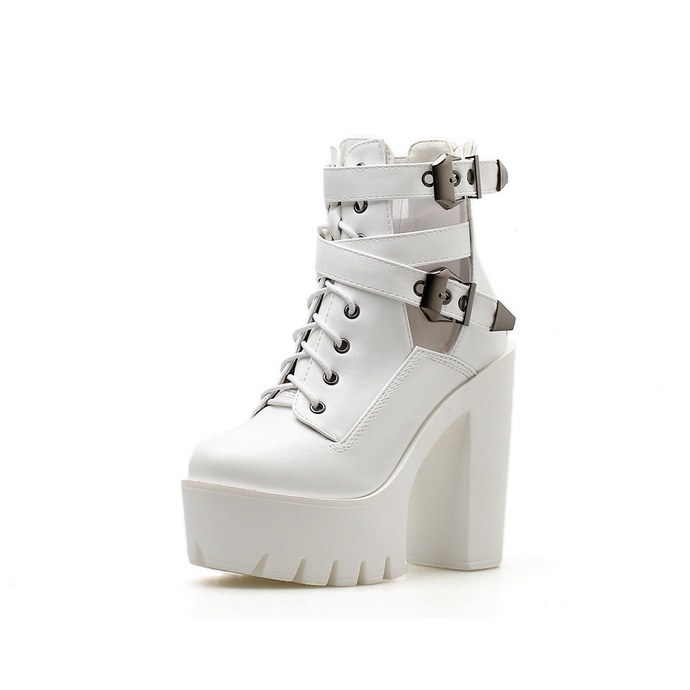 Elevate Chunky Heeled Ankle Boots