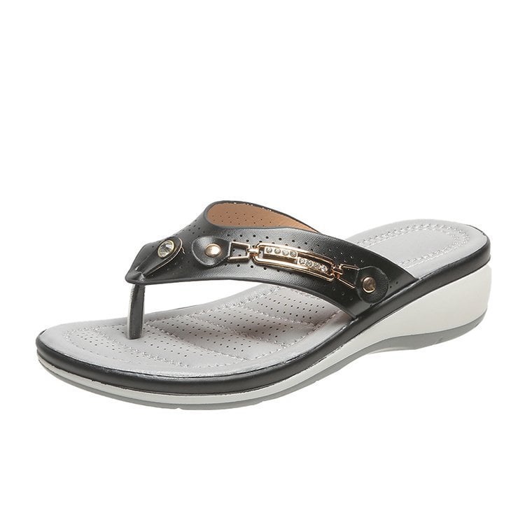 Elegant Beach Wedge Sandals
