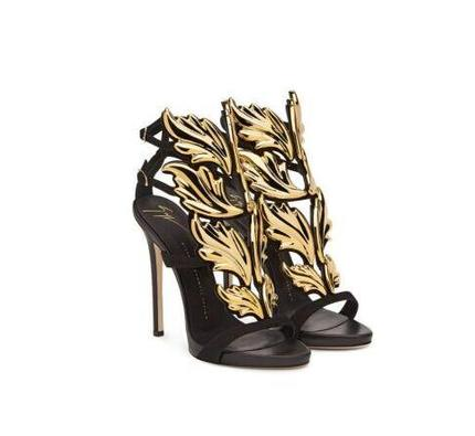 Elegant Leaf Winged Sandals