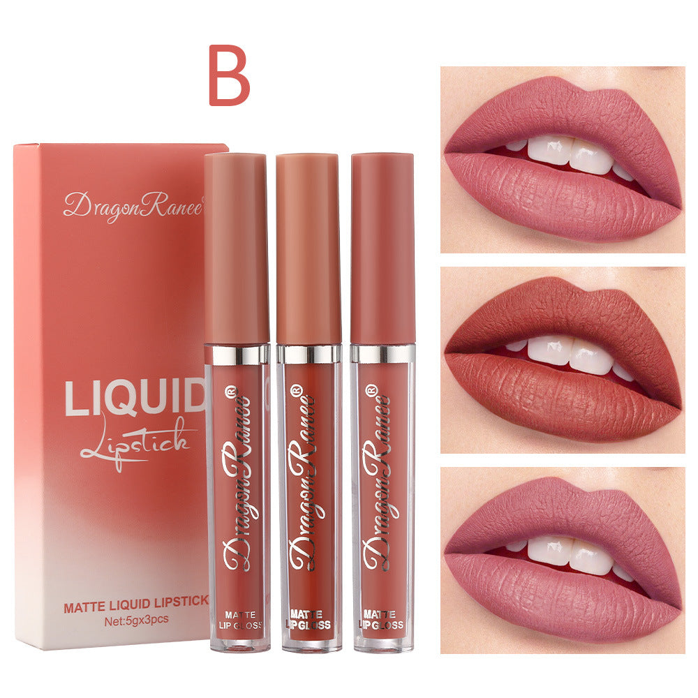 Elegant Matte Trio Lipstick Set