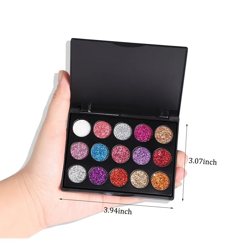 Radiant 15-Color Sparkle Palette