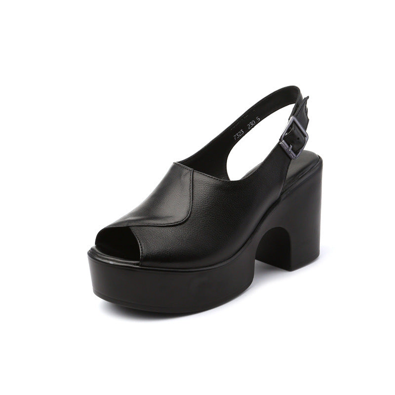 Ladies' Elegant Waterproof Platform Sandals