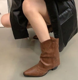 Elegant Mayla Western Booties