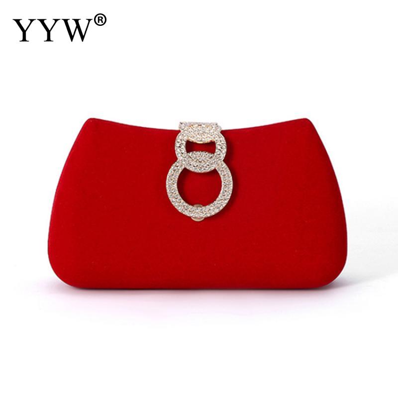 Crimson Diamond Evening Clutch