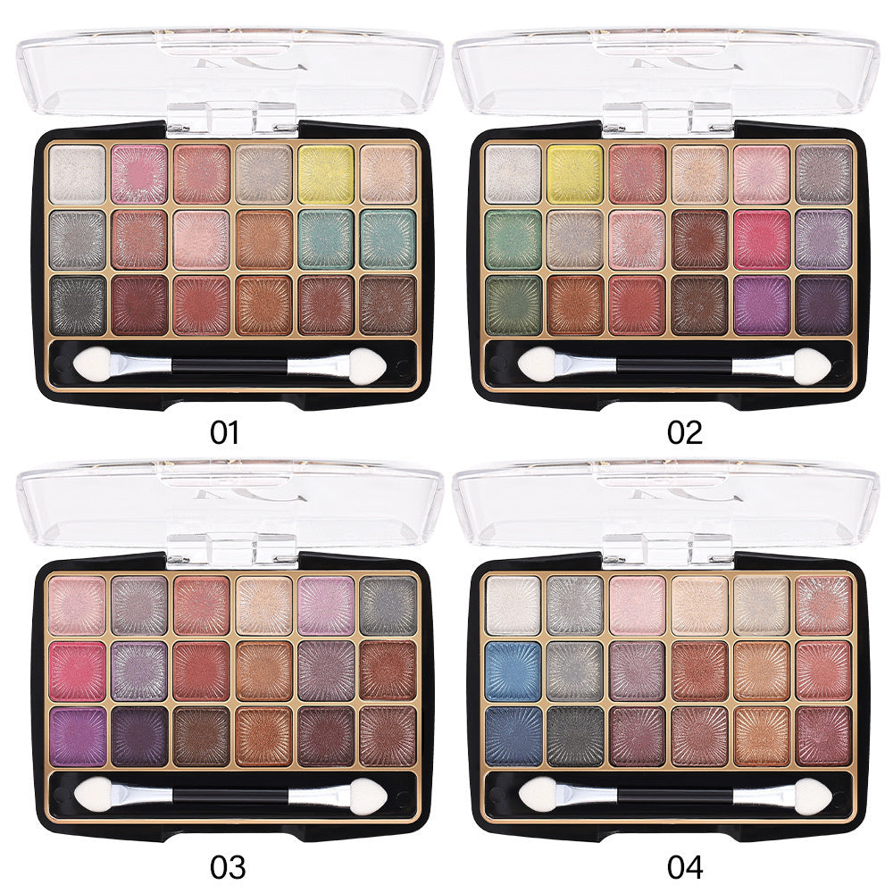 Luxe 18-Color Matte & Pearl Eyeshadow Suite