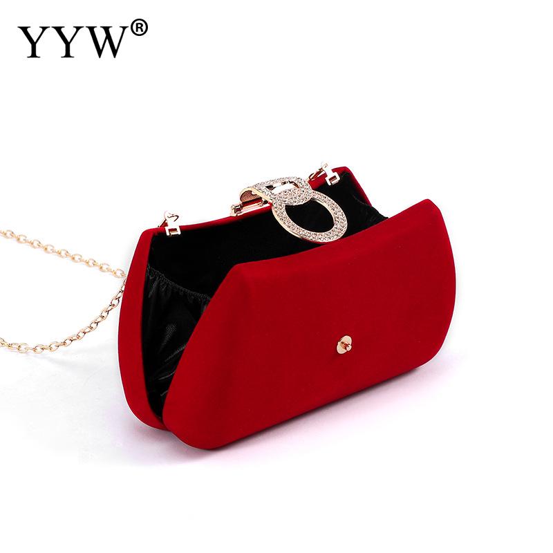 Crimson Diamond Evening Clutch