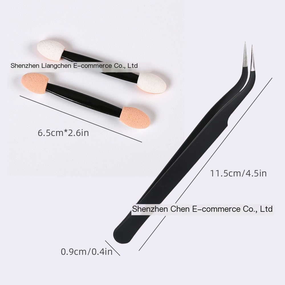 Precision Black Tweezers Duo - Curved & Straight