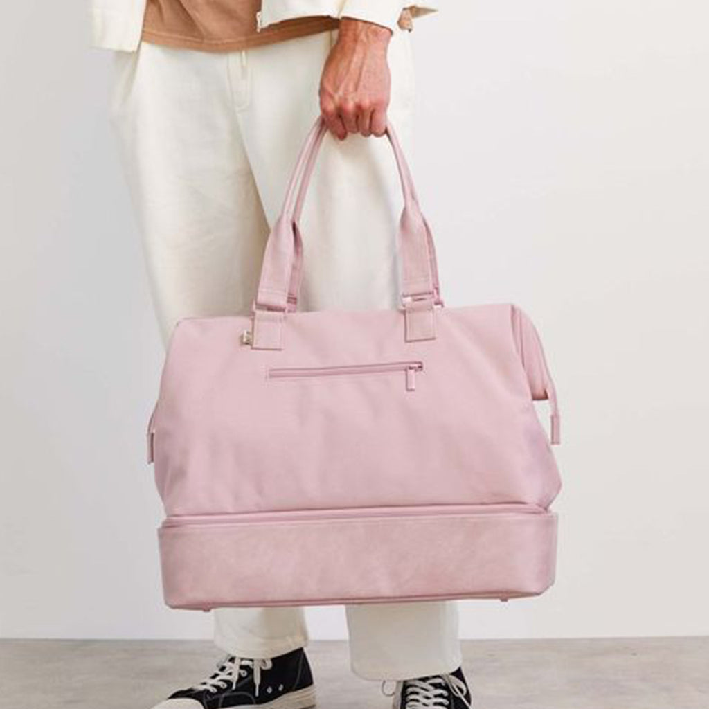 Large Capacity Canvas Travel Bag - Expandable Tote