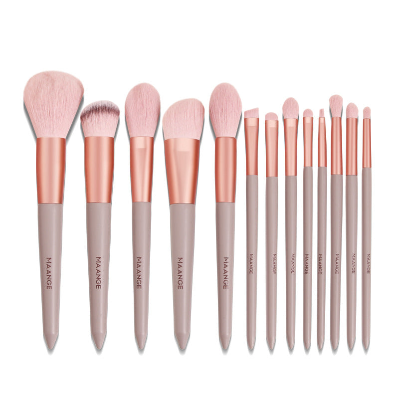 Elegant 13-Piece Artisan Makeup Brush Set