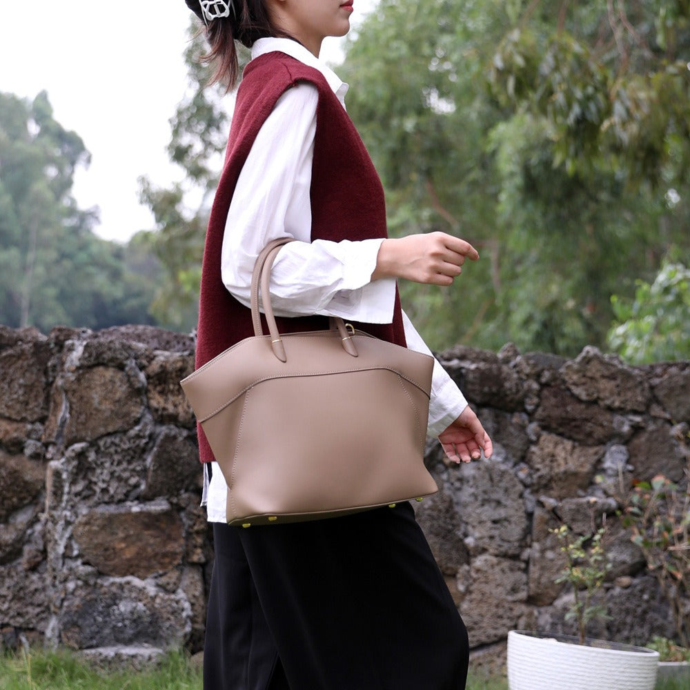 Portable Wings Style Cowhide Tote Bag