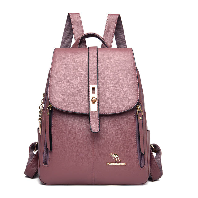 Chic Voyager Women's Leather Backpack