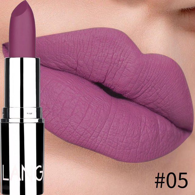 Elegant Silver Matte Lipstick Collection
