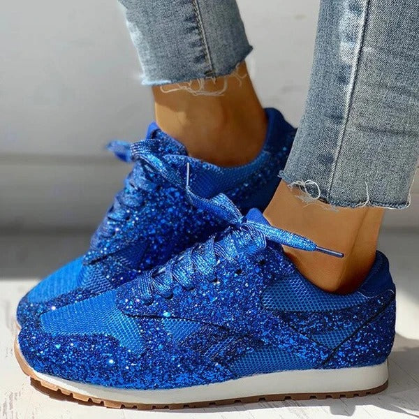 Elegant Plus-Size Couple Wedge Sneakers