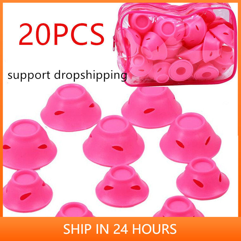 Mushroom Curlers Hair Rollers with Bell Ball Design