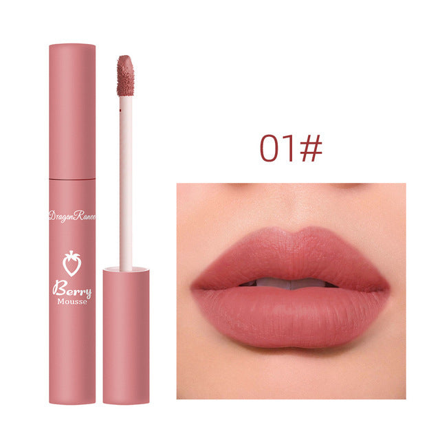 Elegant Strawberry Matte Lip Set