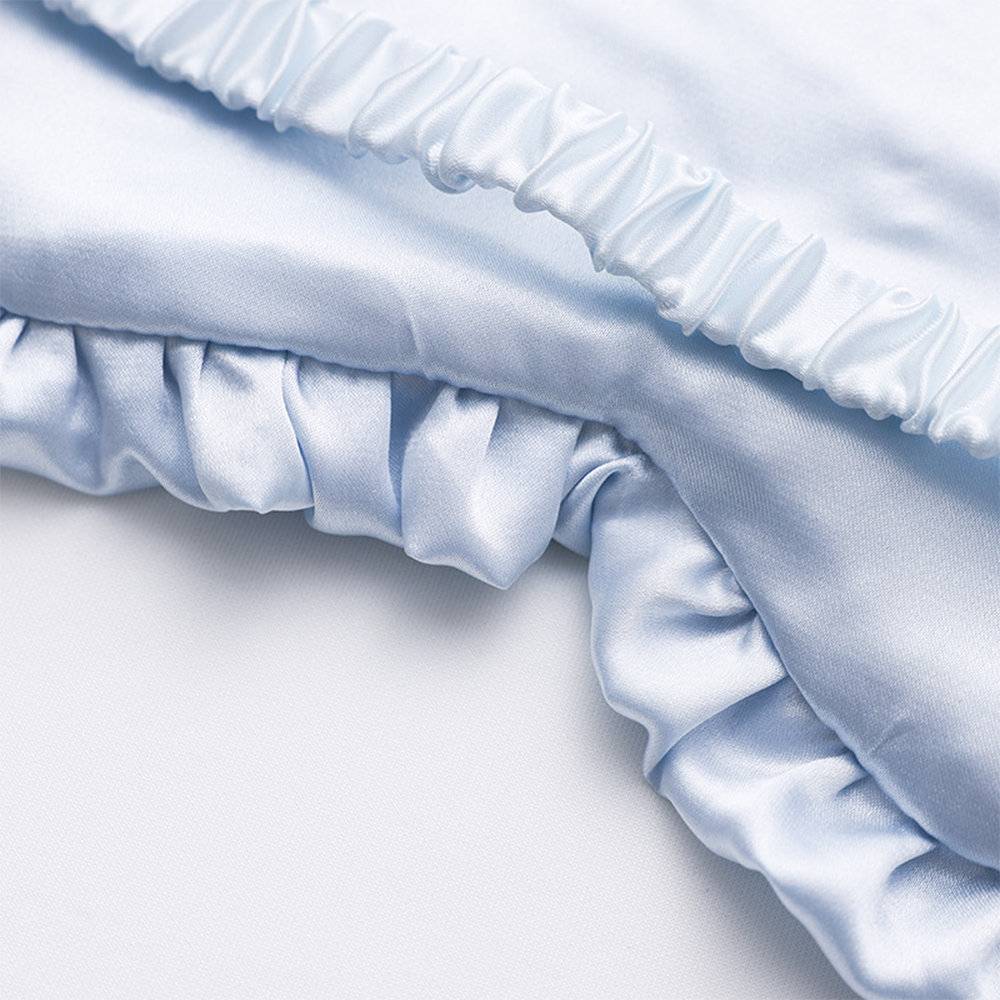 Luxury Silk Ruffle Eye Mask