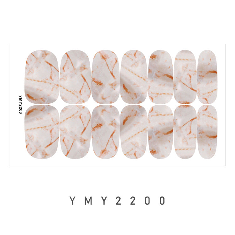 Elegant Marble Swirl Nail Decals