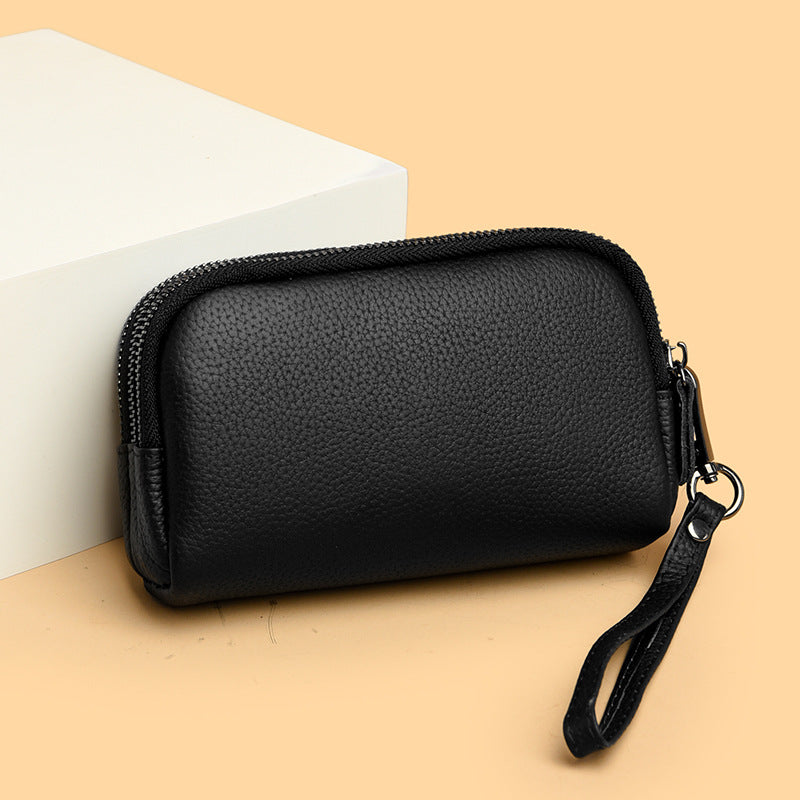 Elegant Leather Zip Wallet