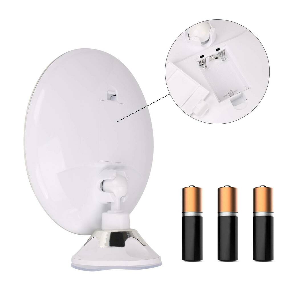 Luminous LED Vanity Mirror with 10X Zoom