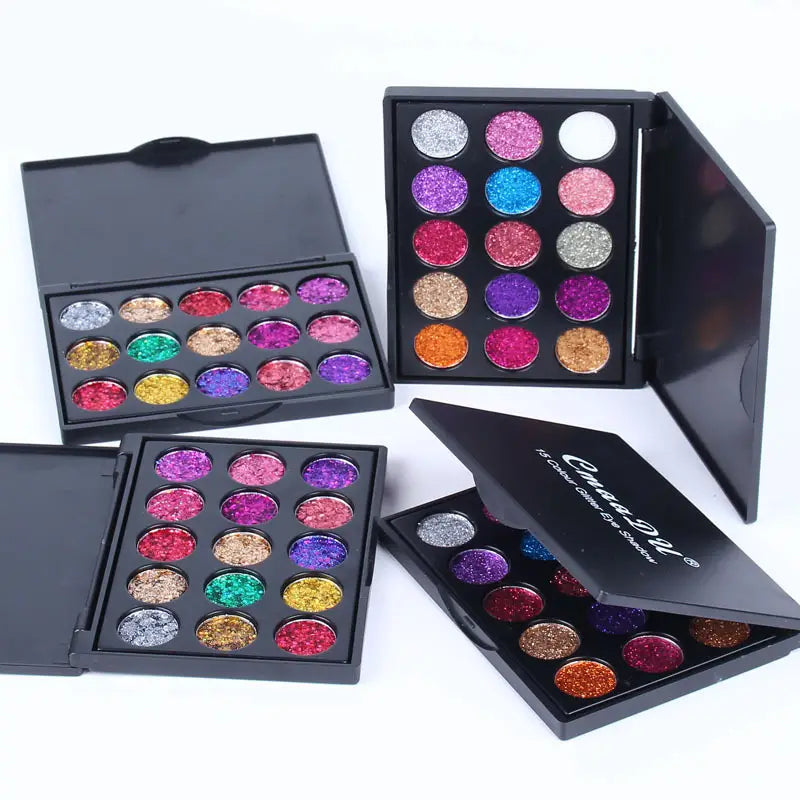 Radiant 15-Color Sparkle Palette