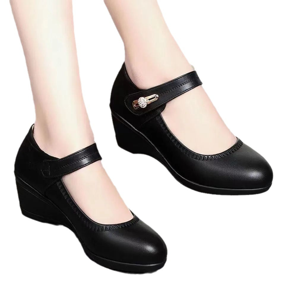Elegant Leather Comfort Pumps 2024