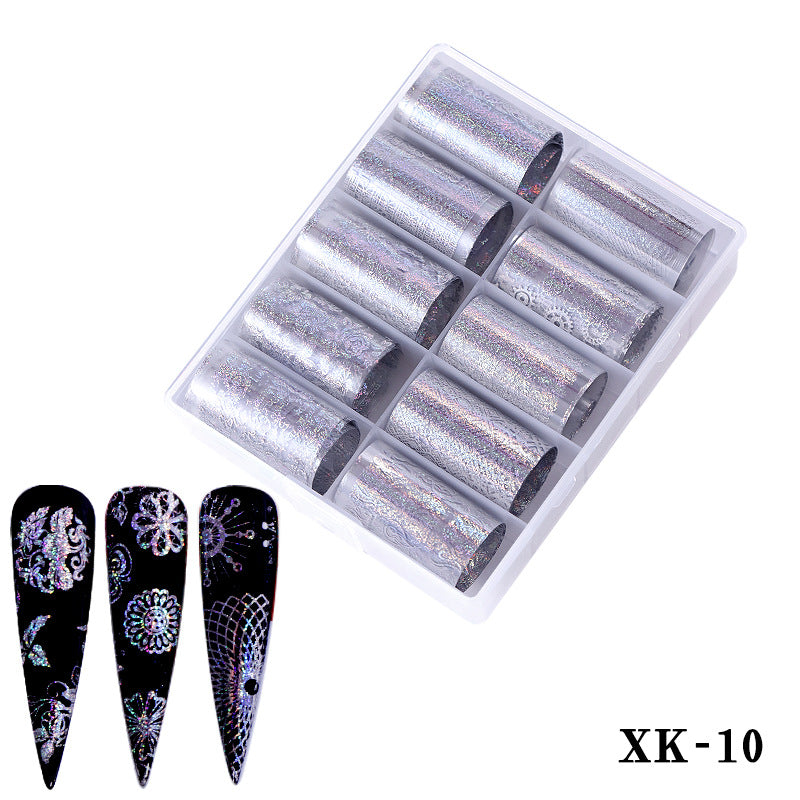 2020 New Nail Art Transfer Stickers - Starry Laser