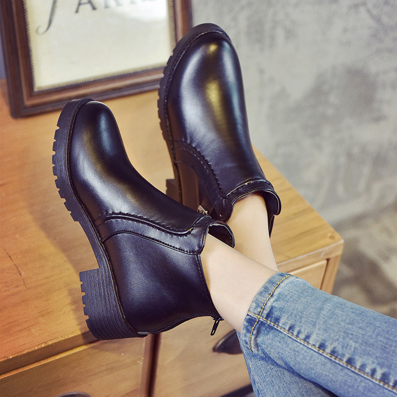 Elegant Non-Slip Heeled Winter Boots