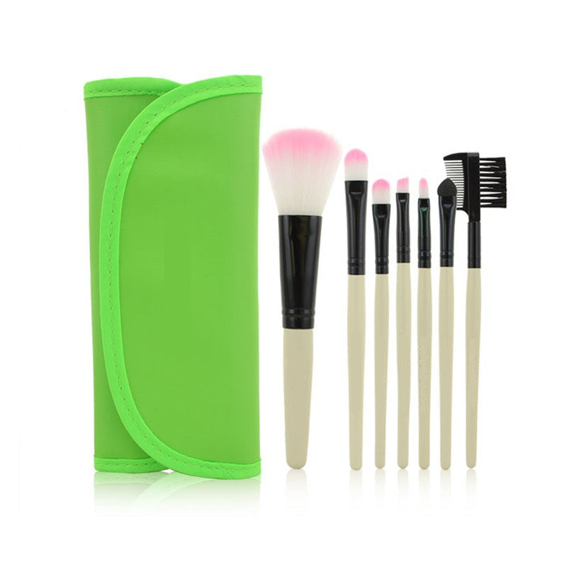 Elegant Seven-Piece Brush Collection