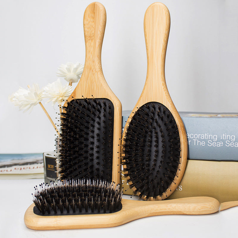 Bamboo Elegance Scalp Massager Comb