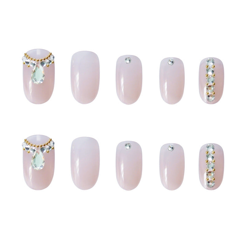 NaiNina 302 Elegance Water Drop Nails - 24 Piece Set