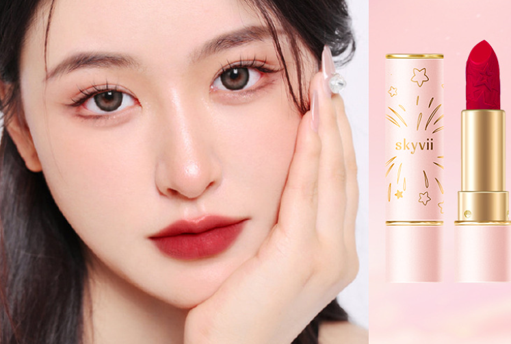 Velvet Matte Elegance Lipstick - Retro Red