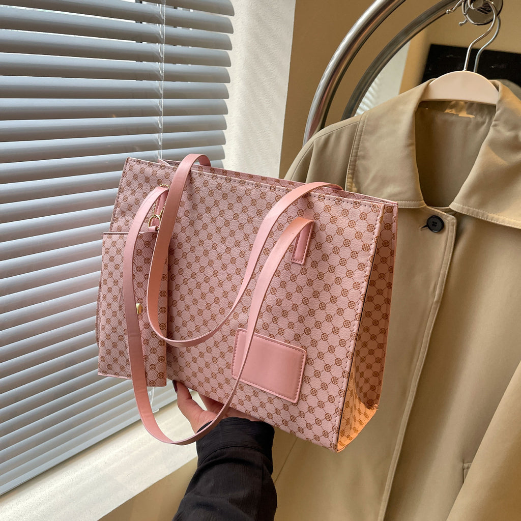 Chic Plaid Statement Tote