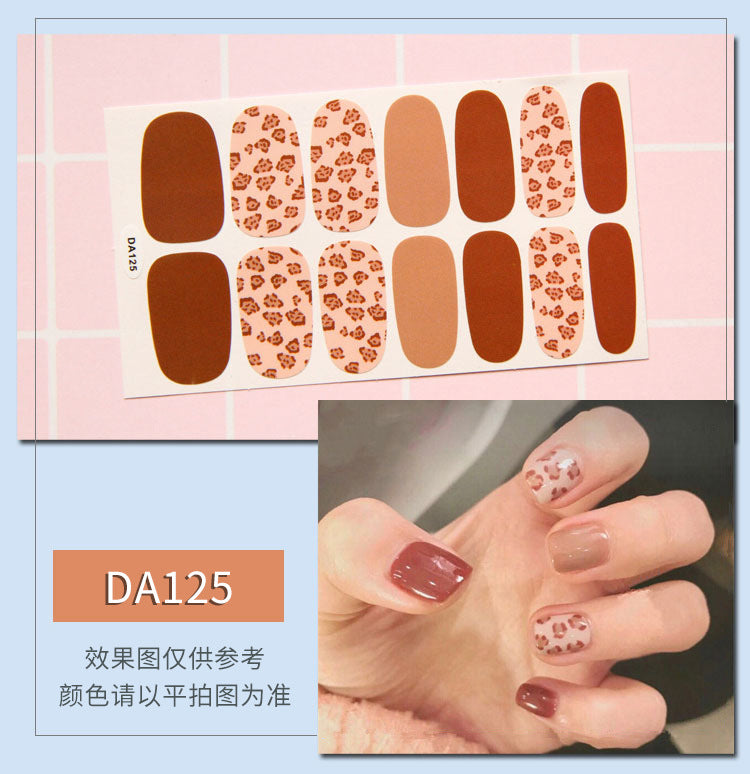 Elegant Leopard Nail Wraps