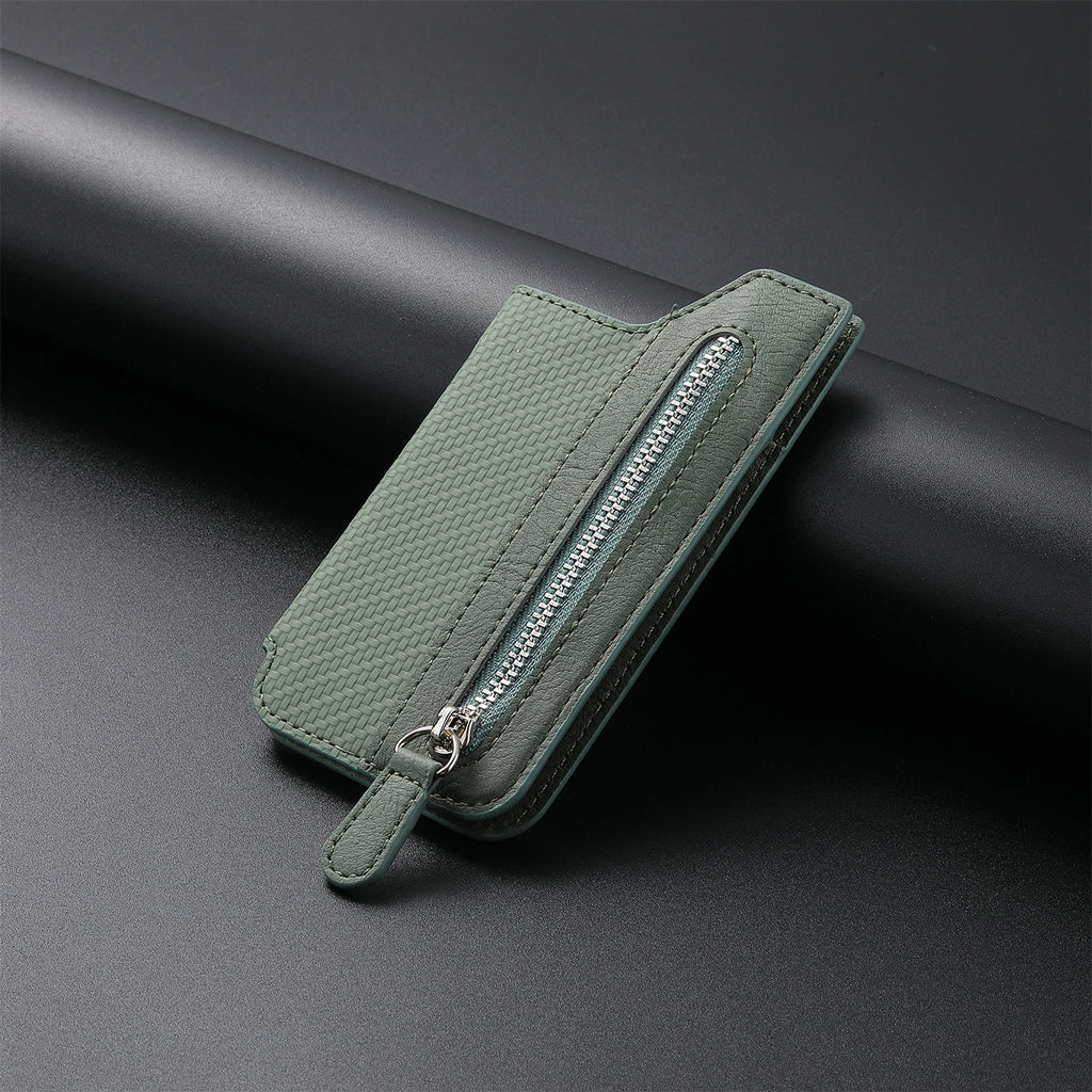 Multi-Functional Phone Card Holder with Zipper and Stand