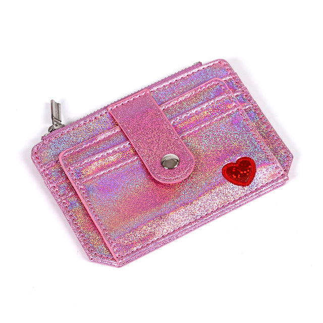 Elegant Heart Embroidered Purse