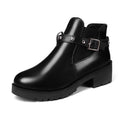 Ladies' Elegant Rivet-Embellished Martin Boots