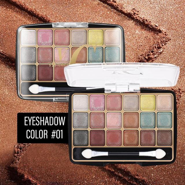 Luxe 18-Color Matte & Pearl Eyeshadow Suite