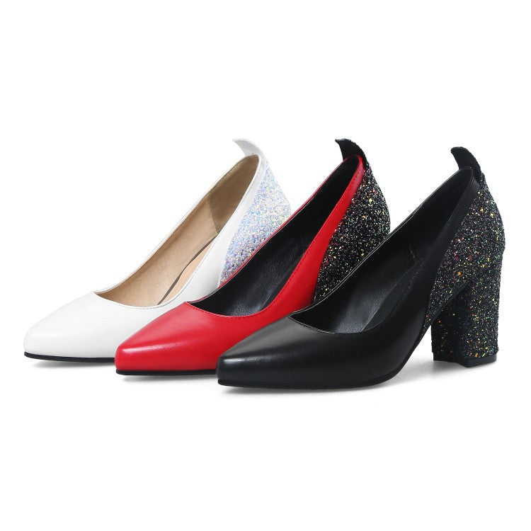 Sequin High Heels